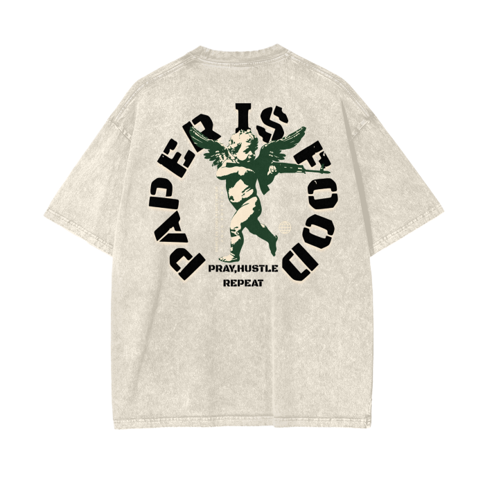 PIF4LIFE Acid Wash Oversize T-Shirt - 250 GSM