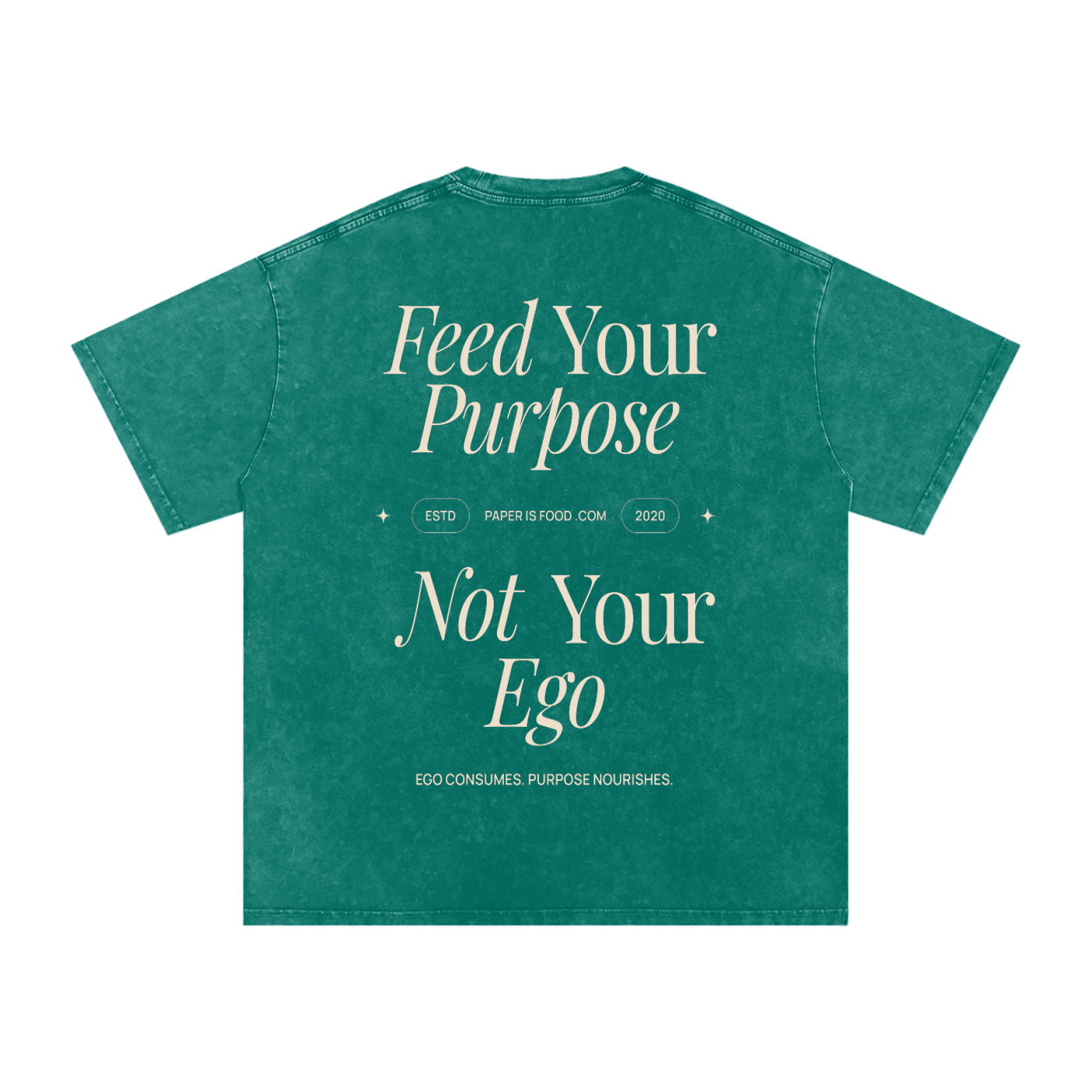 ? Ego Snow Washed Oversized Cotton T-Shirt