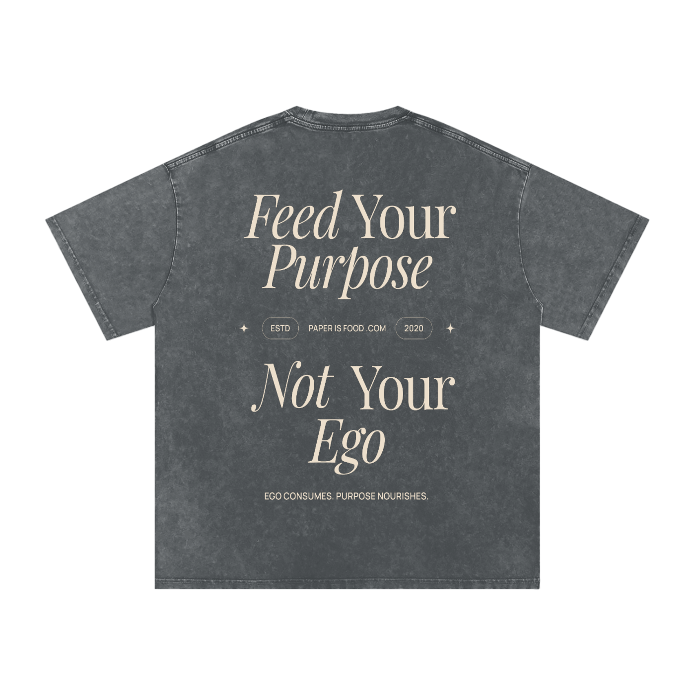 ? Ego Snow Washed Oversized Cotton T-Shirt