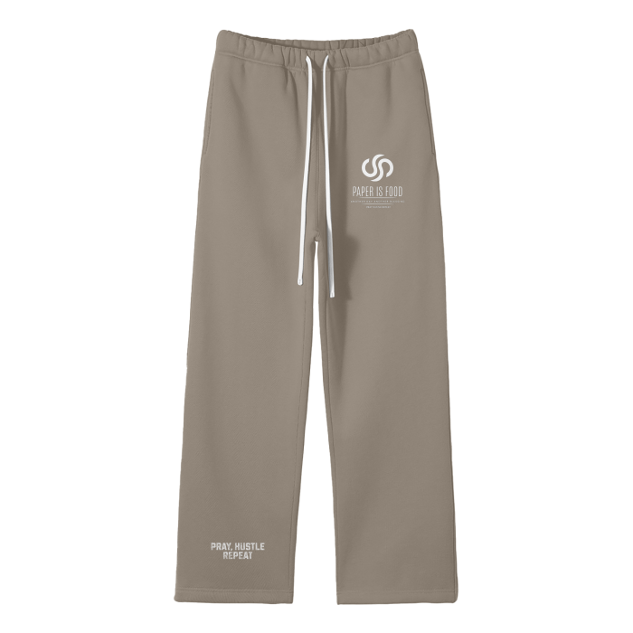 PIF Unisex Solid Color Fleece Straight Leg Pants