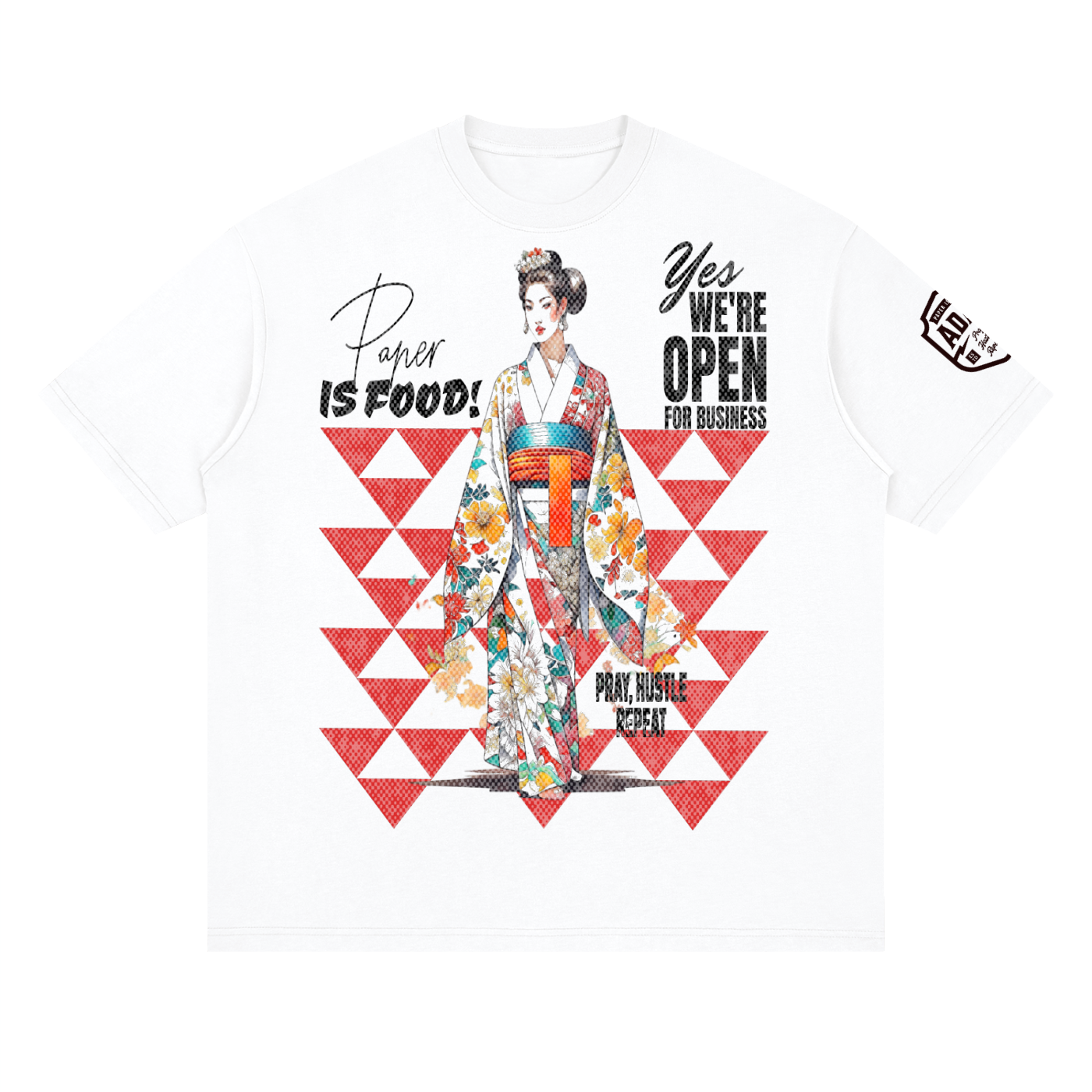PIF Open For Business  Loose Drop Shoulder T-Shirt
