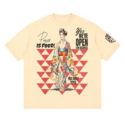 PIF Open For Business  Loose Drop Shoulder T-Shirt