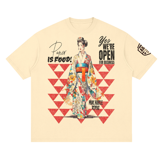 PIF Open For Business  Loose Drop Shoulder T-Shirt