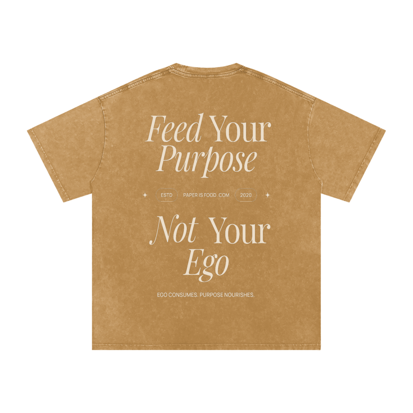 ? Ego  Snow Washed Oversized Cotton T-Shirt