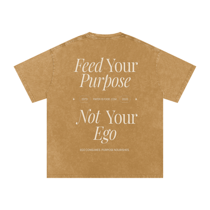 ? Ego  Snow Washed Oversized Cotton T-Shirt