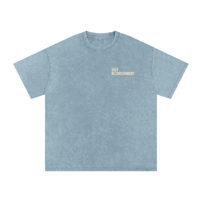 ? Ego  Snow Washed Oversized Cotton T-Shirt