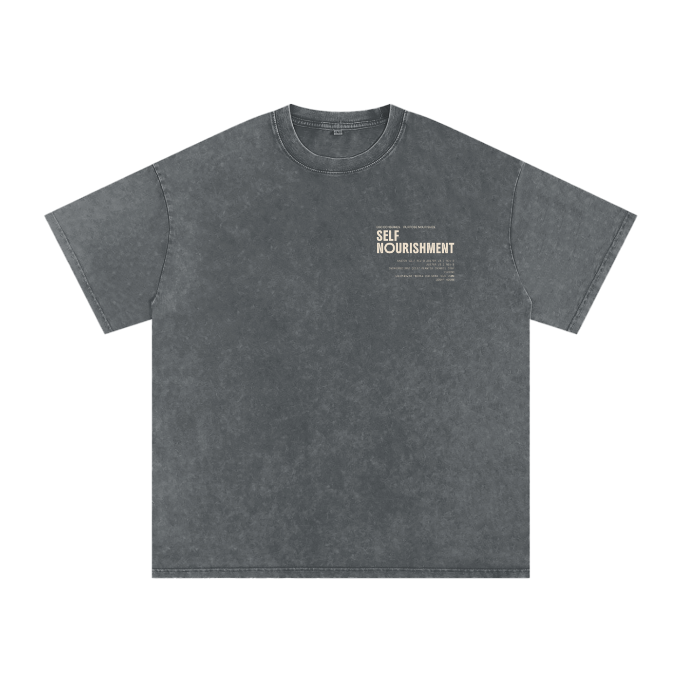 ? Ego  Snow Washed Oversized Cotton T-Shirt