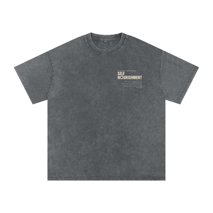 ? Ego  Snow Washed Oversized Cotton T-Shirt
