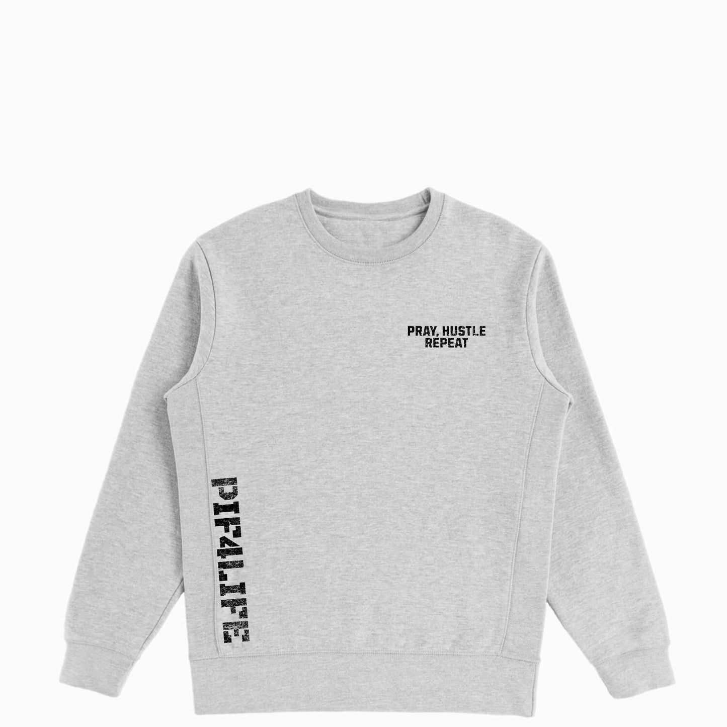 Pray Hustle Repeat Crewneck