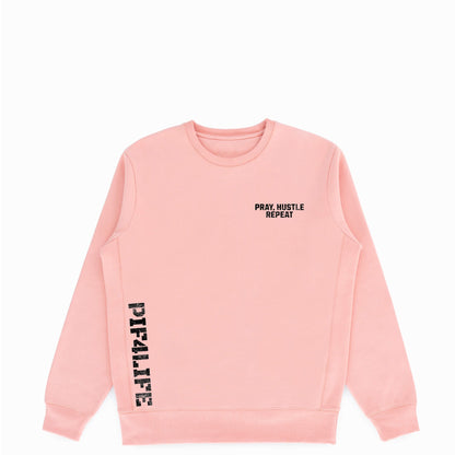 Pray Hustle Repeat Crewneck