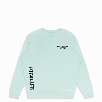 Pray Hustle Repeat Crewneck