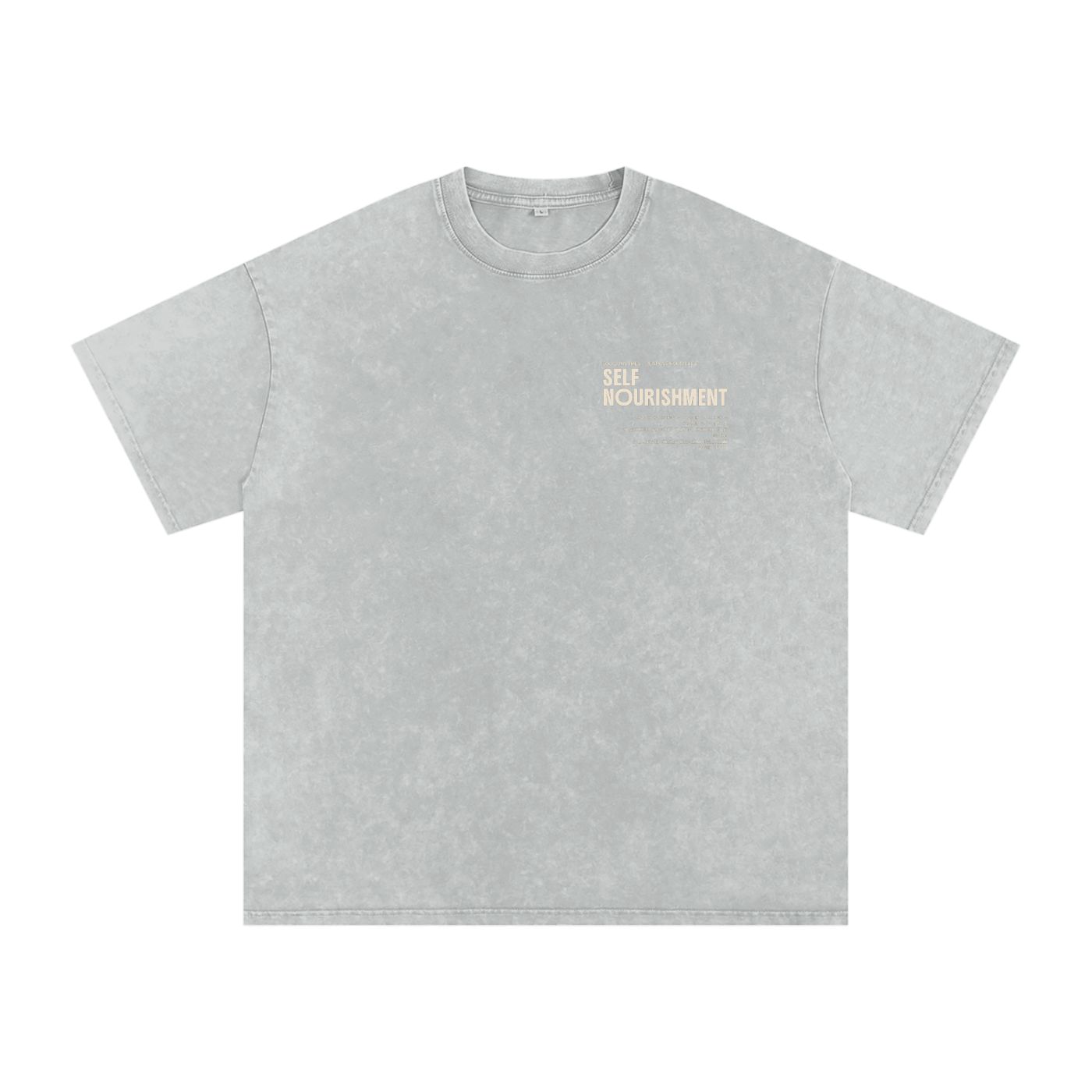 ? Ego  Snow Washed Oversized Cotton T-Shirt
