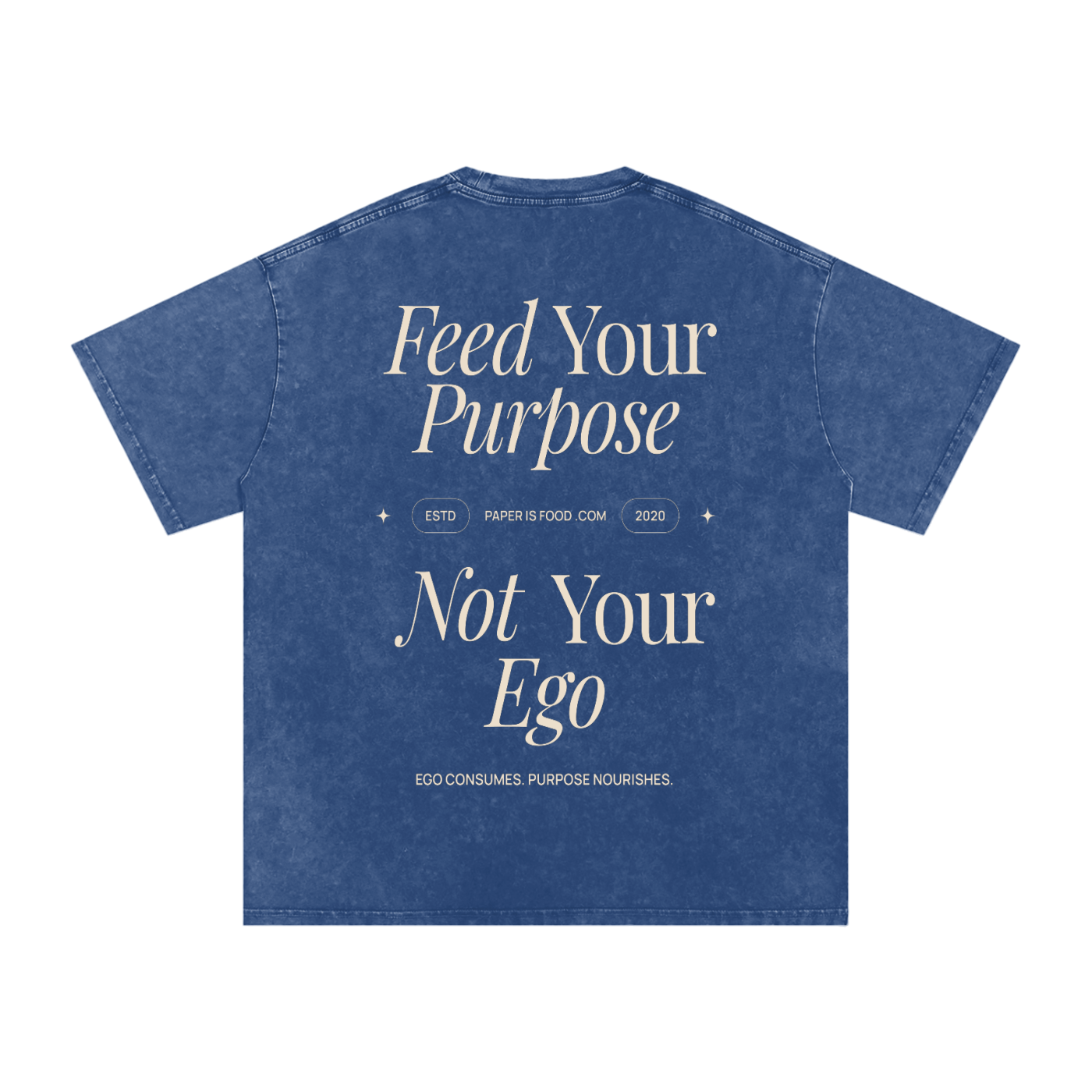 ? Ego  Snow Washed Oversized Cotton T-Shirt