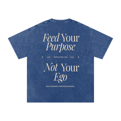 ? Ego  Snow Washed Oversized Cotton T-Shirt