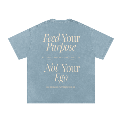 ? Ego  Snow Washed Oversized Cotton T-Shirt