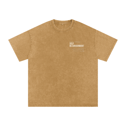 ? Ego  Snow Washed Oversized Cotton T-Shirt